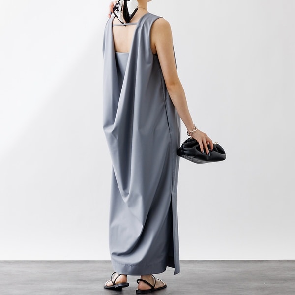 ルージュ・ヴィフ ラクレ（Rouge vif la cle）/バックドレープワンピース