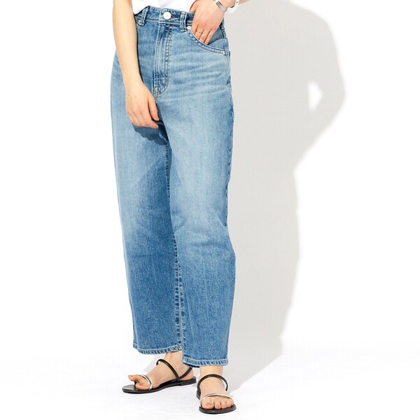 ルージュ・ヴィフ ラクレ（Rouge vif la cle）/【SOMETHING/サムシング】HANA カーブ テーパード デニムパンツ /の通販は 14,300円