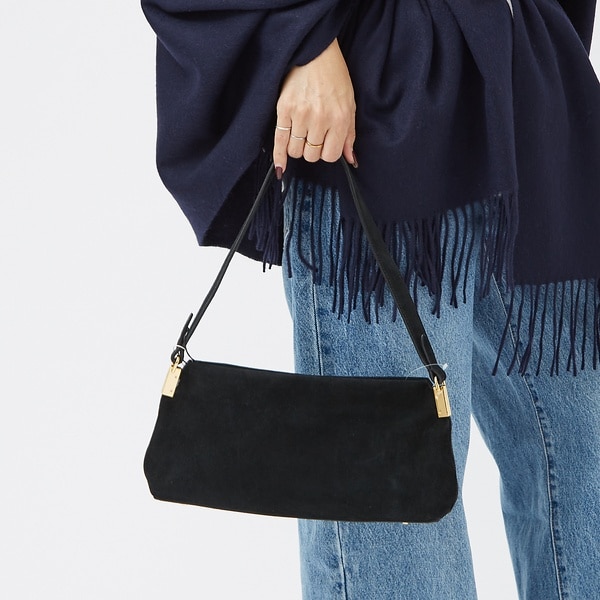 ルージュ・ヴィフ ラクレ（Rouge vif la cle）/【MAESTOSO/マエストソ】スクエアスウェードバッグ　ポーチ付き