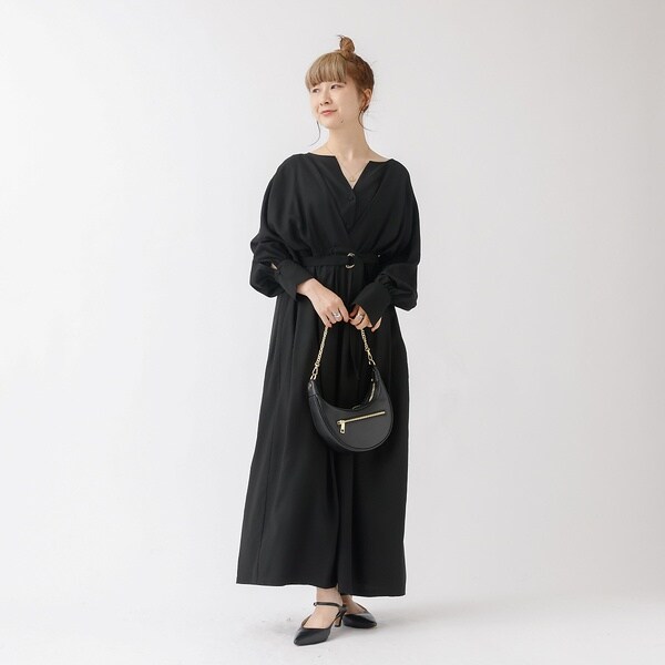 ルージュ・ヴィフ ラクレ（Rouge vif la cle）/MANTECOウエストマークワンピース_3
