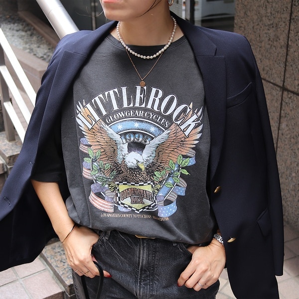 ルージュ・ヴィフ ラクレ（Rouge vif la cle）/【MICA&DEAL×GOOD ROCK SPEED】ロックT / 5分袖 /