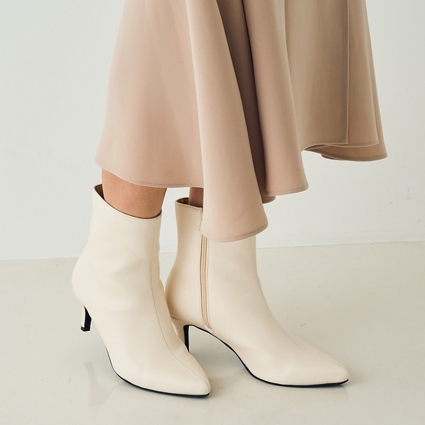 ルージュ・ヴィフ ラクレ（Rouge vif la cle）/【一部店舗限定】ポインテッドトゥ ショートブーツ(6cm)