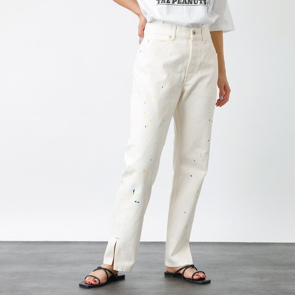 ルージュ・ヴィフ ラクレ（Rouge vif la cle）/【157×WOADBLUE】Slit Straight WHT / スリットストの通販は