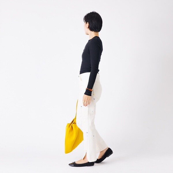 ルージュ・ヴィフ ラクレ（Rouge vif la cle）/【157×WOADBLUE】Slit Straight WHT / スリットストの通販は