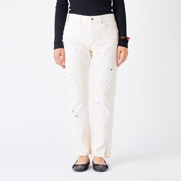 ルージュ・ヴィフ ラクレ（Rouge vif la cle）/【157×WOADBLUE】Slit Straight WHT / スリットストの通販は