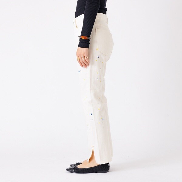 ルージュ・ヴィフ ラクレ（Rouge vif la cle）/【157×WOADBLUE】Slit Straight WHT / スリットストの通販は