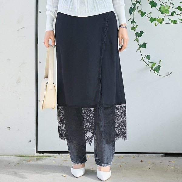 ルージュ・ヴィフ ラクレ（Rouge vif la cle）/裾レース巻きスカート