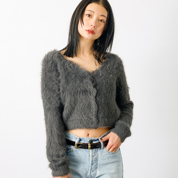 ルージュ・ヴィフ ラクレ（Rouge vif la cle）/【EVER AFTER】シャギーカーディガン / ニットカーディガン【WEB限定