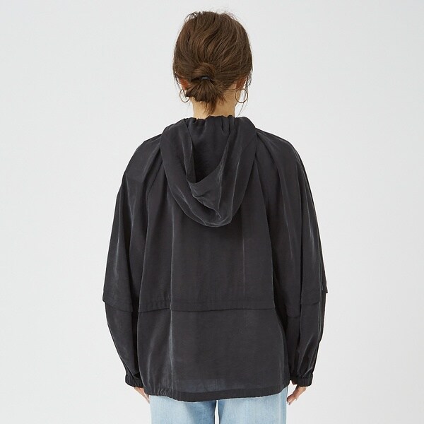 Rouge vif la cle フィブリルシアーフーディーブルゾン　ほぼ未使用 ルージュ・ヴィフ ラクレ（Rouge vif la cle）/フィブリルシアー