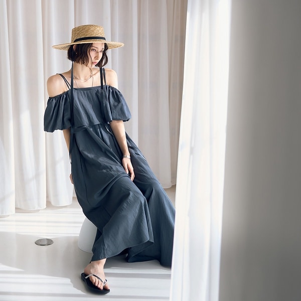 ルージュ・ヴィフ ラクレ（Rouge vif la cle）/【一部店舗限定】【2点セット】ビスチェ×キャミワンピ SETUP