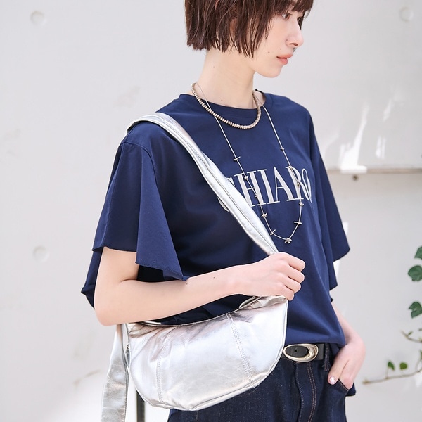 ルージュ・ヴィフ ラクレ（Rouge vif la cle）/【Ampersand / アンパサンド】Soft croissant bag S