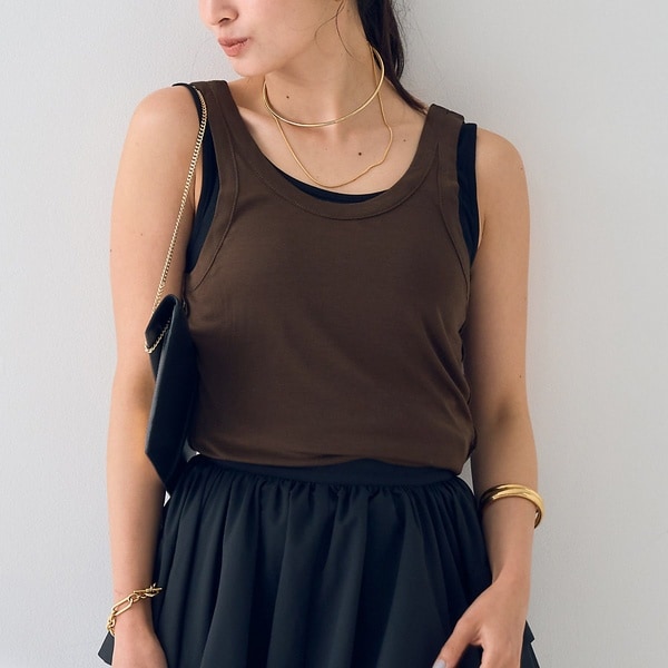 ルージュ・ヴィフ ラクレ（Rouge vif la cle）/【2枚セット】レイヤードカットタンクトップ