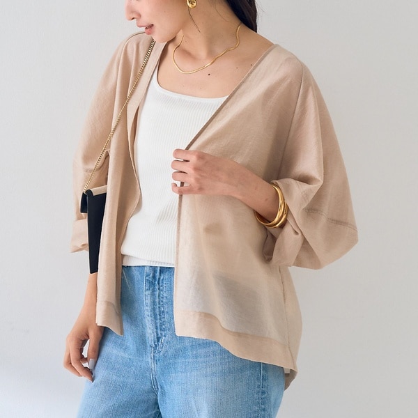 ルージュ・ヴィフ ラクレ（Rouge vif la cle）/はおりシアーシャツジャケット