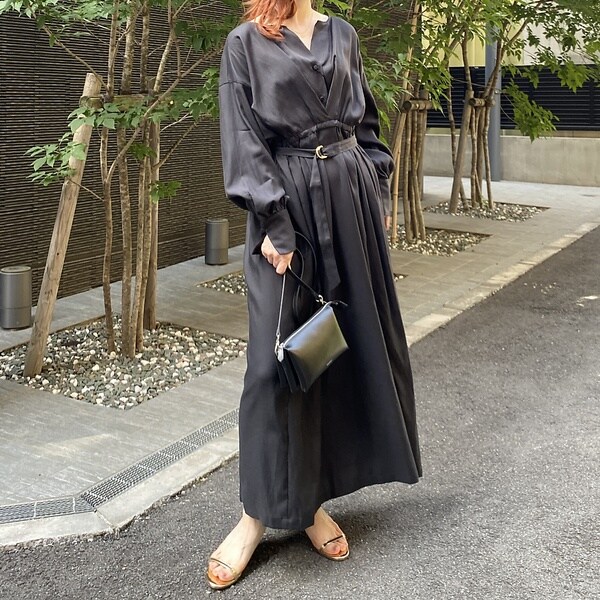 ルージュ・ヴィフ ラクレ（Rouge vif la cle）/ヴィンテージキュプラウエストマークワンピース_5