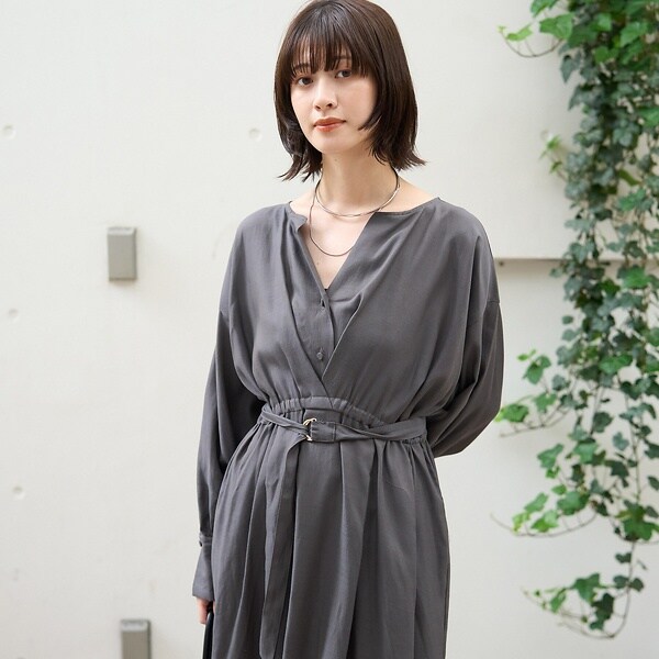 ルージュ・ヴィフ ラクレ（Rouge vif la cle）/ヴィンテージキュプラウエストマークワンピース_17