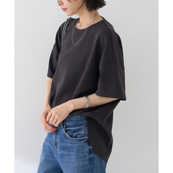 ルージュ・ヴィフ ラクレ（Rouge vif la cle）/【接触冷感】ストレッチダンボール半袖プルオーバー