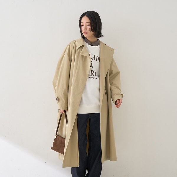 ルージュ・ヴィフ ラクレ（Rouge vif la cle）/撥水フォルムステンカラーコート_4
