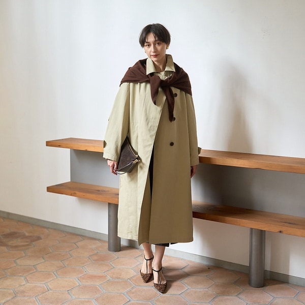 ルージュ・ヴィフ ラクレ（Rouge vif la cle）/撥水フォルムステンカラーコート_6