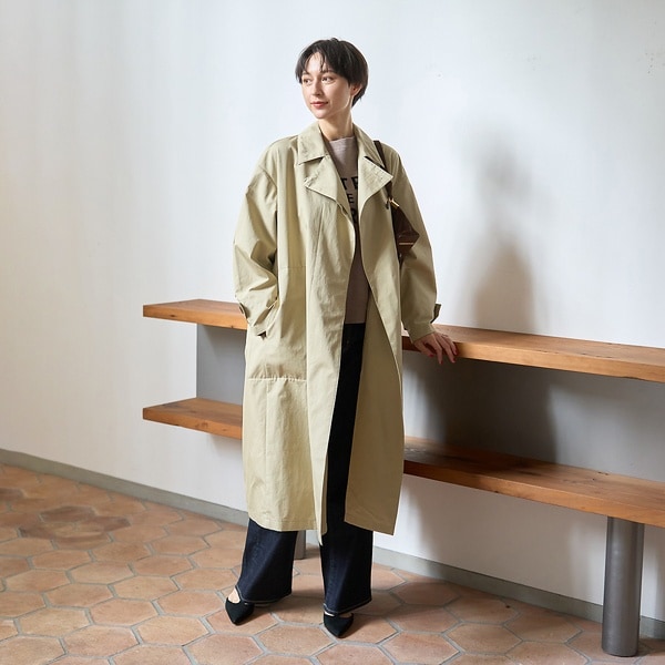 ルージュ・ヴィフ ラクレ（Rouge vif la cle）/撥水フォルムステンカラーコート_9