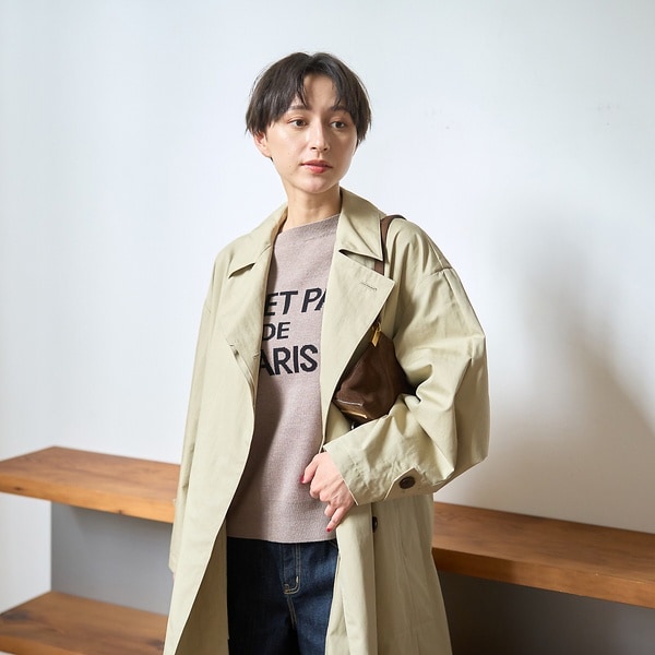 ルージュ・ヴィフ ラクレ（Rouge vif la cle）/撥水フォルムステンカラーコート_11