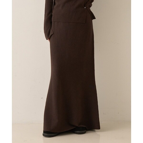 ルージュ・ヴィフ ラクレ（Rouge vif la cle）/【セットアップ対応】セミフレアニットスカート