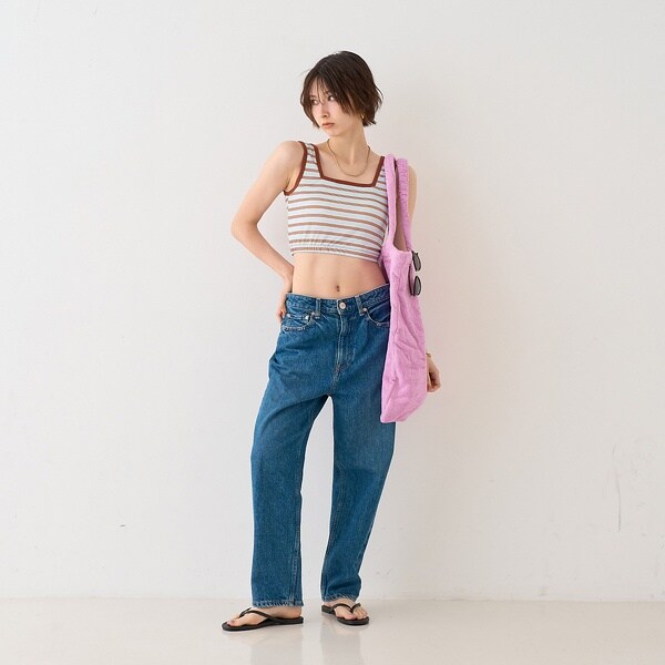 ルージュ・ヴィフ ラクレ（Rouge vif la cle）/【RED CARD/レッドカード】別注JAZZ ルーズテーパードワイドデニム_5