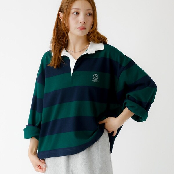 ルージュ・ヴィフ ラクレ（Rouge vif la cle）/【PARROTT CANVAS/パロットキャンバス】クロップド ワイド ラガーシ