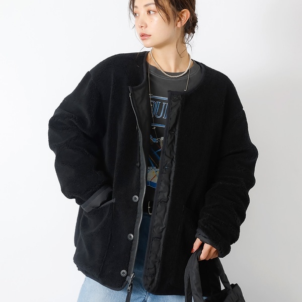 ルージュ・ヴィフ ラクレ（Rouge vif la cle）/【TAION / タイオン】ミリタリー リバーシブル クルーネック ダウンジャケ