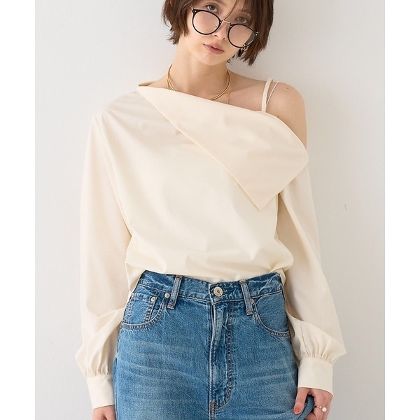 ルージュ・ヴィフ ラクレ（Rouge vif la cle）/【新色登場】【一部店舗限定】アシメオフショルブラウス