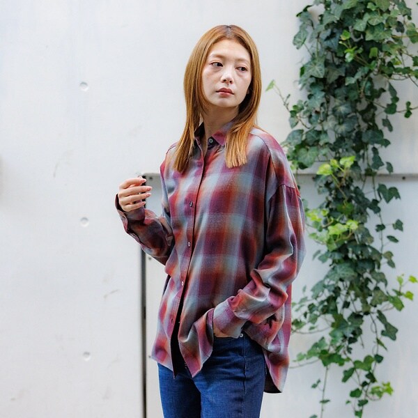 ルージュ・ヴィフ ラクレ（Rouge vif la cle）/【MICA&DEAL /マイカアンドディール】オンブレ 2WAYシャツ/チェック