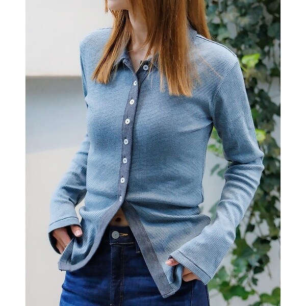 ルージュ・ヴィフ ラクレ（Rouge vif la cle）/【Robert P．Miller / ロバートピーミラー】パネルリブカーディガン