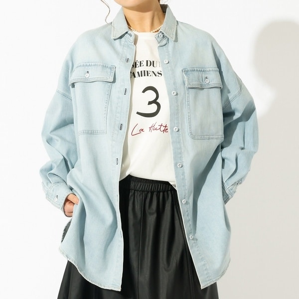 ルージュ・ヴィフ ラクレ（Rouge vif la cle）/【Healthy denim / ヘルシーデニム】Almond / デニムシャツ_1