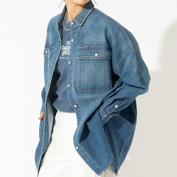 ルージュ・ヴィフ ラクレ（Rouge vif la cle）/【Healthy denim / ヘルシーデニム】Almond / デニムシャツ