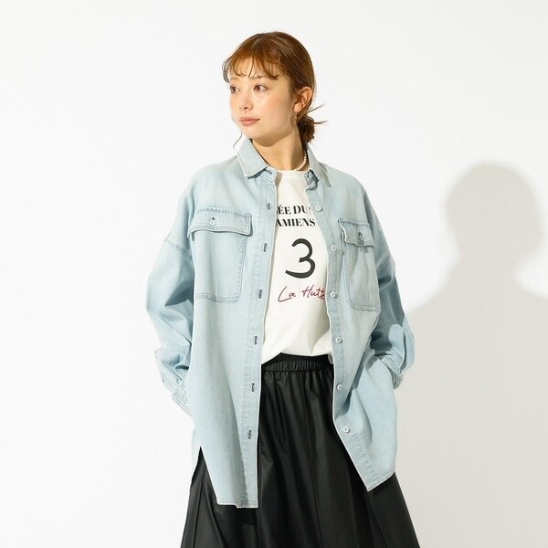 ルージュ・ヴィフ ラクレ（Rouge vif la cle）/【Healthy denim / ヘルシーデニム】Almond / デニムシャツ_2