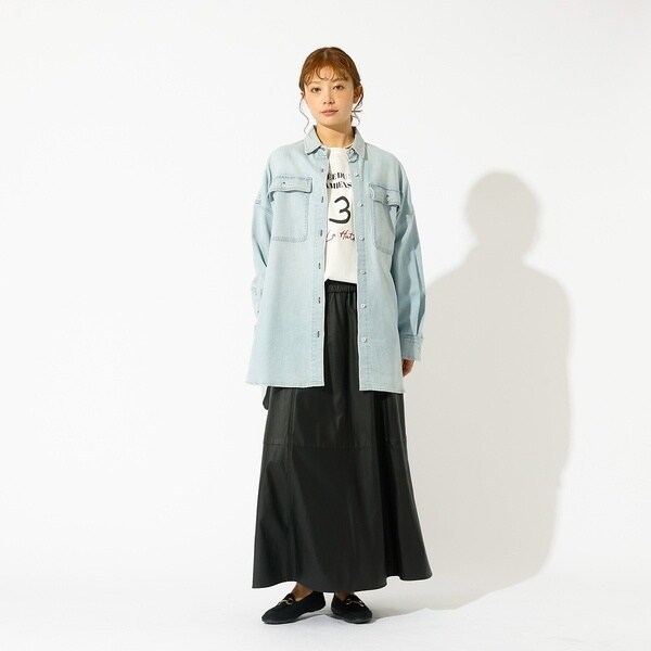 ルージュ・ヴィフ ラクレ（Rouge vif la cle）/【Healthy denim / ヘルシーデニム】Almond / デニムシャツ_3