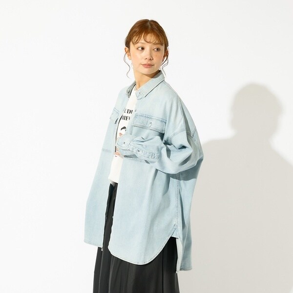 ルージュ・ヴィフ ラクレ（Rouge vif la cle）/【Healthy denim / ヘルシーデニム】Almond / デニムシャツ_4