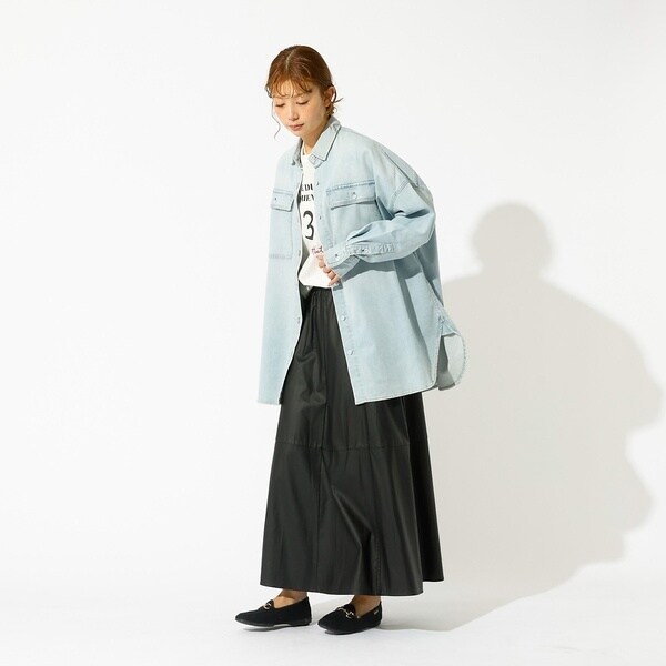 ルージュ・ヴィフ ラクレ（Rouge vif la cle）/【Healthy denim / ヘルシーデニム】Almond / デニムシャツ_5