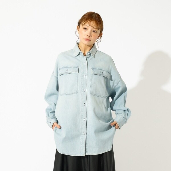 ルージュ・ヴィフ ラクレ（Rouge vif la cle）/【Healthy denim / ヘルシーデニム】Almond / デニムシャツ_6