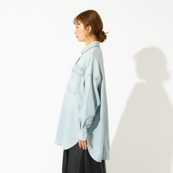 ルージュ・ヴィフ ラクレ（Rouge vif la cle）/【Healthy denim / ヘルシーデニム】Almond / デニムシャツ_9