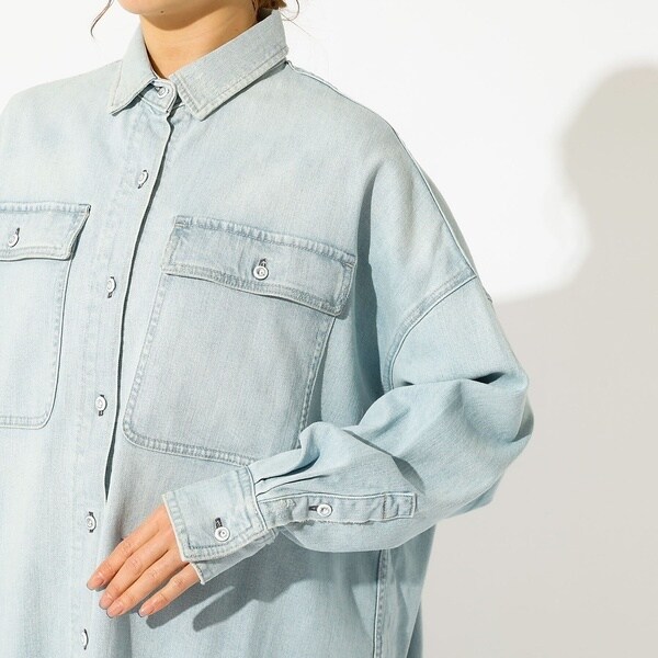 ルージュ・ヴィフ ラクレ（Rouge vif la cle）/【Healthy denim / ヘルシーデニム】Almond / デニムシャツ_12