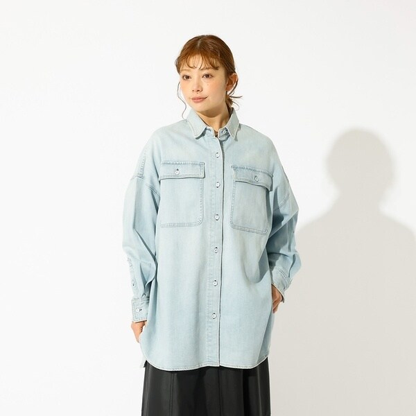 ルージュ・ヴィフ ラクレ（Rouge vif la cle）/【Healthy denim / ヘルシーデニム】Almond / デニムシャツ_16