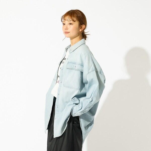 ルージュ・ヴィフ ラクレ（Rouge vif la cle）/【Healthy denim / ヘルシーデニム】Almond / デニムシャツ_17