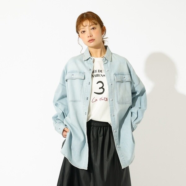 ルージュ・ヴィフ ラクレ（Rouge vif la cle）/【Healthy denim / ヘルシーデニム】Almond / デニムシャツ_18