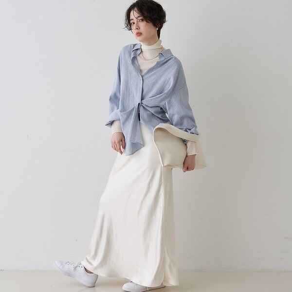 ルージュ・ヴィフ ラクレ（Rouge vif la cle）/防縮Wシアータートルリブニット_15