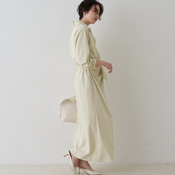 ルージュ・ヴィフ ラクレ（Rouge vif la cle）/ドレープウエストリボンワンピース_6