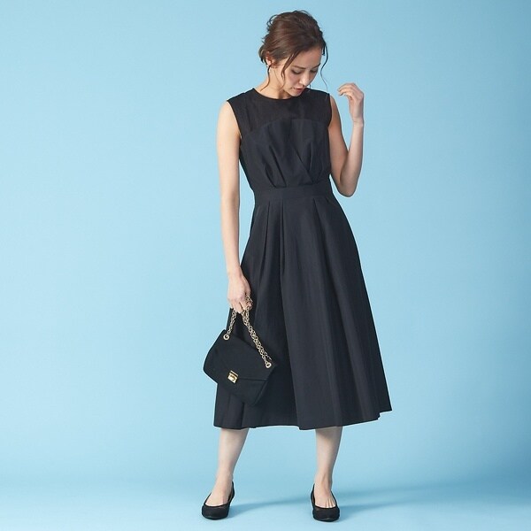 ルージュ・ヴィフ ラクレ（Rouge vif la cle）/レースコンビフィット&フレアワンピース