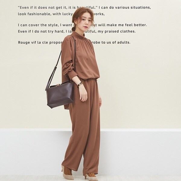 ルージュ・ヴィフ ラクレ（Rouge vif la cle）/カルゼギャザーパンツ ルージュ・ヴィフ ラクレ（Rouge vif la cle）/カルゼギャザーパンツ