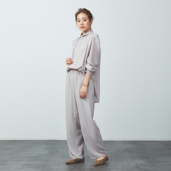 ルージュ・ヴィフ ラクレ（Rouge vif la cle）/カルゼギャザーパンツ