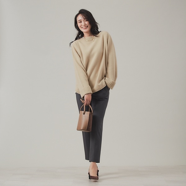 カリテ（qualite）/《2020冬新色》ストレッチシガレットパンツ