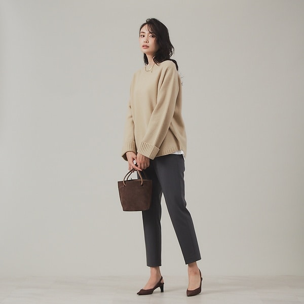 カリテ（qualite）/《2020冬新色》ストレッチシガレットパンツ